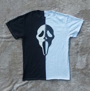 Scream "Ghostface" Horror Asymmetrical Graphic T Shirt | L